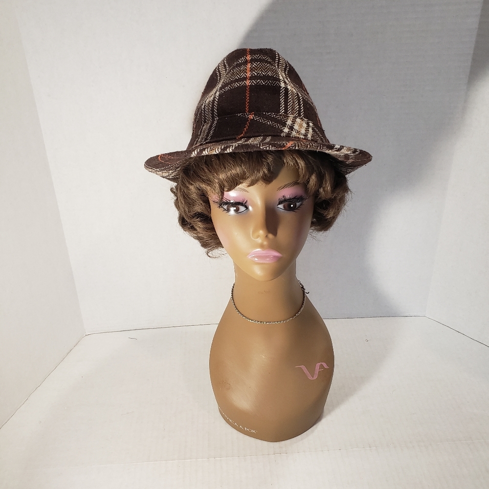 Women's Plaid Fedora